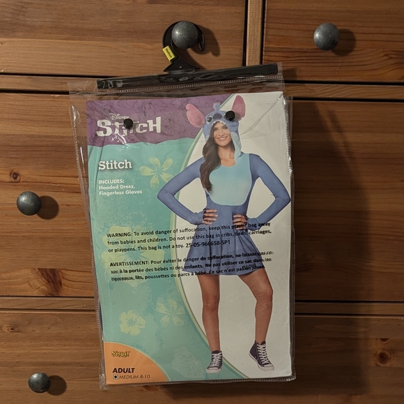 NWT Spirit Halloween Lilo & Stitch Adult Stitch Dress Costume Medium - Picture 5 of 5